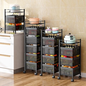 Étagère de <span class=keywords><strong>cuisine</strong></span> rotative à 360 degrés, panier de <span class=keywords><strong>rangement</strong></span> pour fruits <span class=keywords><strong>et</strong></span> légumes, support de <span class=keywords><strong>rangement</strong></span> pour salle de bain – Ventes Flash - Product Image 6