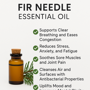 Pure Fir Needle <b>Essential</b> <b>Oil</b> Natural Aromatherapy <b>Oil</b> <b>for</b> Relaxation <b>Diffuser</b> Massage and Wellness Use - Product Image 3