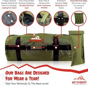 Échantillon gratuit de sacs de sable - Poids kettlebell, sacs de sable robustes pour l'entraînement, la remise en forme, le cross-training et les exercices. - Product Image 5