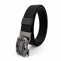 Ceinture tactique personnalisée du fabricant, style décontracté, boucle en alliage à verrouillage automatique, ceinture en sangle élastique robuste à dégagement rapide, logo personnalisé