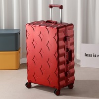 Valise compacte légère de 20 pouces, sac de voyage à roulettes, étui mignon avec serrure à combinaison, sac de voyage d'affaires, cadre en aluminium