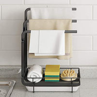 Vente en gros sur le robinet réglable cuisine évier Caddy orgue ustensile salle de bain supports accessoires porte-éponge