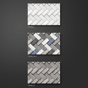Carreaux muraux en céramique 3D de luxe 300x450mm, 12x18, brillants et polis pour salle de bain, couloir et murs extérieurs - Product Image 4