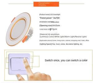 Techo ajustable Trimless Empotrado Cown Light Anti Glare LED COB Downlight Down Lights 5W 10W Lámpara LED - Product Image 1