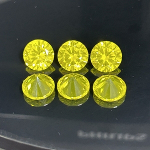 Gema Suelta de YAG Cultivada en Laboratorio, Corte Redondo de 5-10 mm, Granate Sintético de Yttrium Aluminio para la Fabricación de Joyas - Product Image 1