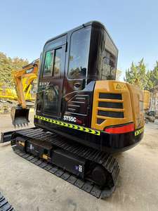 Mini-excavatrice Sany SY55u d'occasion 2023 avec moteur japonais d'origine, godet de 0,28 m, poids opérationnel de 5,5 tonnes - Matériel de construction - Product Image 3