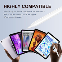 Stylet universel pour tablette Android et téléphone portable Meepss MPS1012, corps métallique, pointe remplaçable, attraction magnétique, sans latence