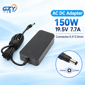 อะแดปเตอร์ชาร์จแล็ปท็อปกำลังไฟสูง 19.5v 7.7a 5.5*2.5mm 150w สำหรับ As Us FX80G N71Y N73 G73GX G72GX 150W AC DC ลดราคา - Product Image 1