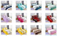 Parure de lit 6 pièces en coton imprimé floral, drap-housse King Size avec taies d'oreiller – Prix de gros et de détail