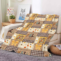 Manta de Franela Suave de Felpa con Diseño de Vaquero del Oeste, Muñeco de Nieve y Botas para Halloween y Navidad, Ideal para Sofá, Cama y Descanso en Días Festivos