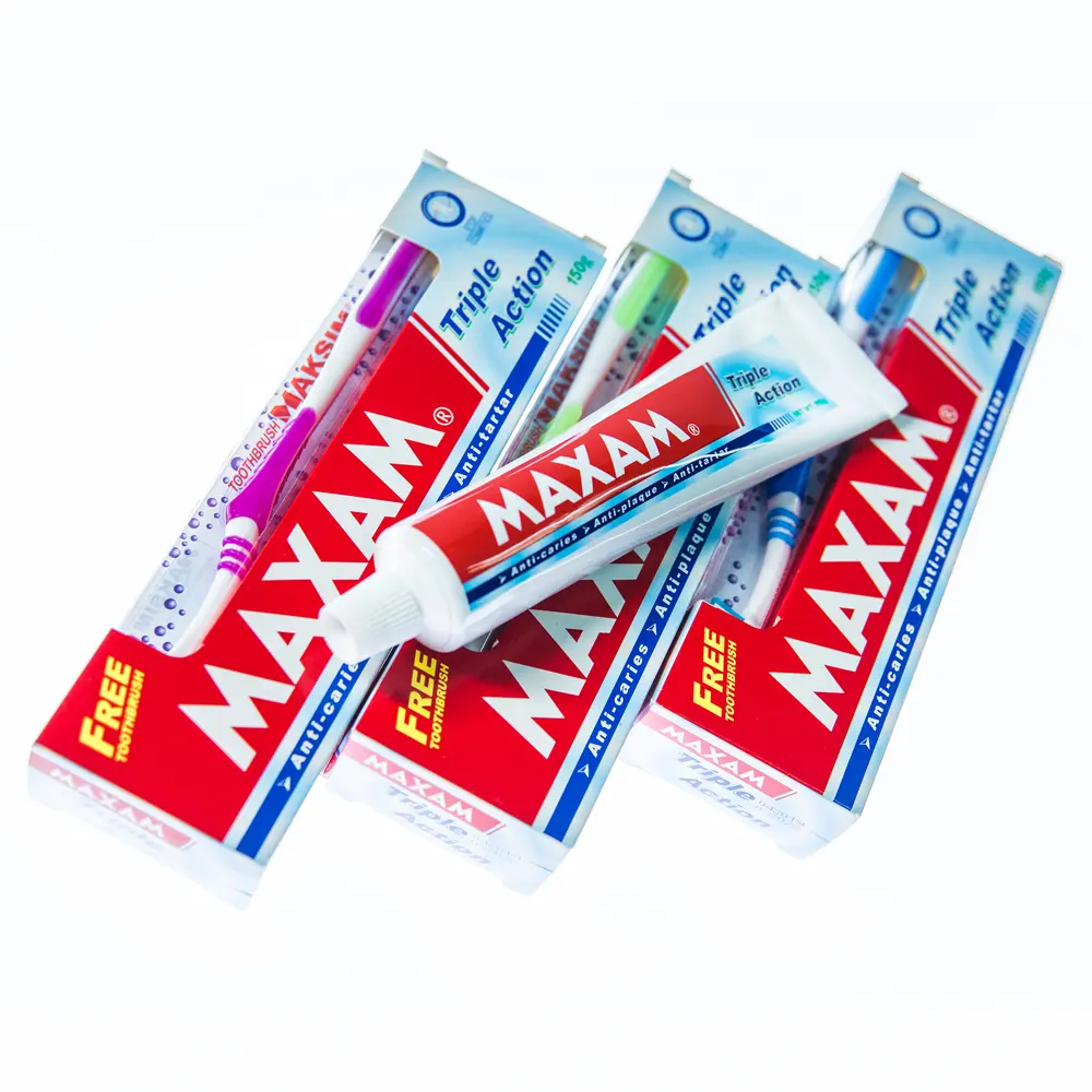 OEM Toothpaste Maxam Triple Action Toothpaste 150 Grams With Toothbrush