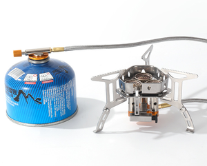 RUNSON Mini réchaud à <span class=keywords><strong>gaz</strong></span> pliable ultraléger pour le camping réchaud portable pour randonnée pique-nique cuisson BBQ Trekking - Product Image 5