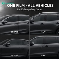 Película para Ventanas de Automóviles LM20 22% VLT, Pulverización Magnetrónica, 3mil, Gris Oscuro, Privacidad, Antideslumbrante, Bloqueo UV, Suministro de Fábrica