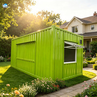 Maison préfabriquée de luxe à 2 étages avec 1 chambre, 1 salle de bain et terrasse – Cabane préfabriquée compacte en kit – Conteneur habitable