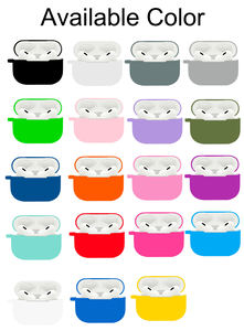 Étui pour écouteurs en silicone souple avec logo personnalisé, étanche, pour Airpods 1/2 et <span class=keywords><strong>3</strong></span> et 4 et <span class=keywords><strong>Pro</strong></span> 2, avec porte-clés - Product Image 3