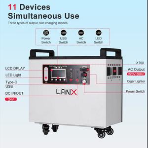 ระบบกักเก็บพลังงาน LiFePO4เหล็ก2200W 3000W 220V สถานีพลังงานแสงอาทิตย์กลางแจ้ง - Product Image 3