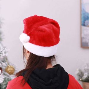 Chapeau de Père Noël classique en peluche pour adultes et enfants, décoration de Noël personnalisée - Product Image 4