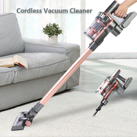 Aspirateur sans fil à batterie, aspirateur à main, aspirateur à bâton, avec moteur de 300 W, bac à poussière et filtre lavables