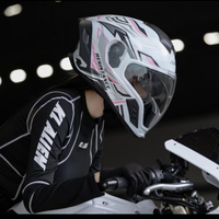 Casque intégral Fury Ghost Face 905 certifié 3C/DOT en ABS, édition graphique