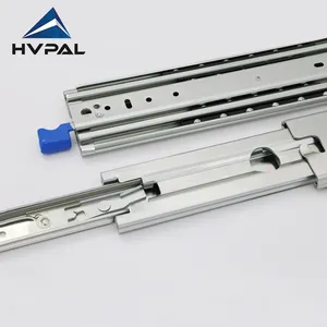 2024 HVPAL 76 mm kunci tugas berat bantalan bola kulkas perhiasan kemasan meja perpanjang rel laci saluran teleskopik