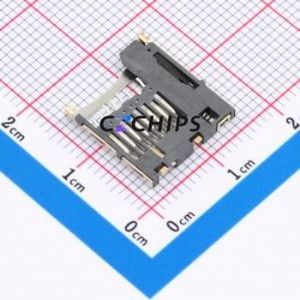 TF-03 SD Card / Memory Card Connector SMD Connector Self-Return Type MicroSD Card (TF Card) Card Holder 2.05mm - Product Image 2