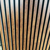 Panneau acoustique en bois plaqué moderne, NRC 0.88, résistant au feu, insonorisant, en MDF, pour la décoration murale des hôtels, des bureaux et des halls.