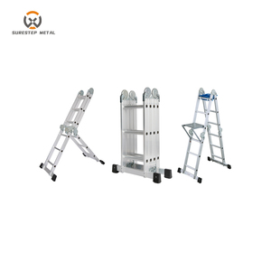 Scala in Alluminio Multifunzione di Grado Commerciale, Capacità 150KG, Pieghevole, Regolabile e Resistente - Product Image 6