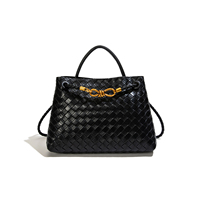 Sac à main en PU personnalisé pour femme, sac fourre-tout de luxe, texture haut de gamme, motif tissé léger, poche multicouche, sac à bandoulière magnétique BULAIDAI