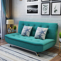 Sofá Cama Barato de Diseño Moderno de Tela de Dos Plazas Reclinable y Plegable para Sala de Estar