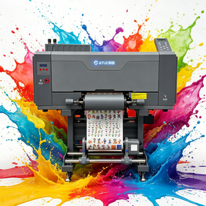 Stampante Inkjet UV DTF Roll-to-Roll A3 ATUE con inchiostro UV per stampa a trasferimento con effetto 3D su adesivi dorati e biglietti - Novità - Product Image 2