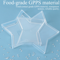 Boîtes en acrylique transparentes en forme d'étoile SUNSHING en vrac, présentoir à biscuits et snacks, boîte cadeau pour mariage, conteneur en plastique pour chocolats et bonbons
