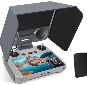 Amazear <span class=keywords><strong>3</strong></span>-IN-1 RC <span class=keywords><strong>2</strong></span> 컨트롤러 선 후드 커버 DJI 눈부심 방지 UV 보호 접이식 프로텍터 쉴드 필수 액세서리 - Product Image 1