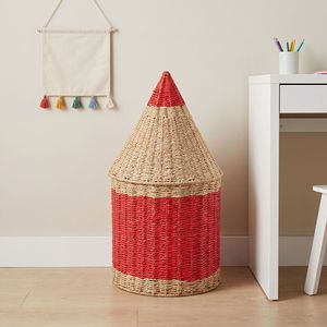 Pencil Shaped Childrens <b>Storage</b> <b>Basket</b> Paper <b>Rope</b> Woven Toy Organizer Large Capacity Handmade Standing Type Round - Product Image 3