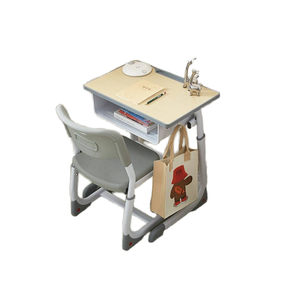 Silla <span class=keywords><strong>de</strong></span> Escritorio para Estudiantes con Altura Ajustable, Muebles Escolares Cómodos, Juego <span class=keywords><strong>de</strong></span> Escritorio <span class=keywords><strong>y</strong></span> Silla Escolar <span class=keywords><strong>de</strong></span> Metal - Product Image 2