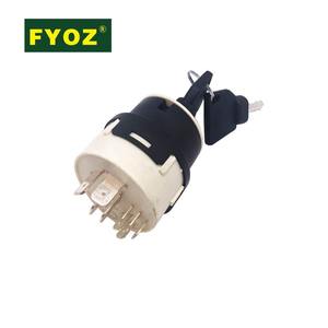 สวิตช์สตาร์ทเครื่องยนต์, 70180184 70145500, สำหรับรถแบคโฮ JCB 3CX 4CX, 3 <span class=keywords><strong>ตำแหน่ง</strong></span> 9 ขั้วต่อ, อะไหล่ทดแทน - Product Image 1