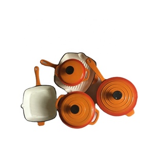 Juegos de Utensilios de Cocina de Hierro Fundido Esmaltado Antiadherentes Personalizados de Alta Calidad para el Hogar y la Cocina, Venta al por Mayor - Product Image 3