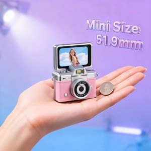 Mini Cámara de Mano con Correa, Grabación de <span class=keywords><strong>Video</strong></span> en <span class=keywords><strong>Bucle</strong></span> de 720P, Opciones Multicolor, Regalo de Navidad, Cámara para Niños, Cámara Pequeña - Product Image 6