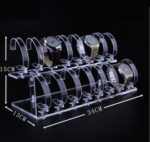 New Brand Shop Smart Watch Display Stand Case Acrylic Display Table Cabinet Quartz Watch Box Holders