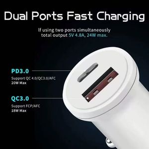 Cargador de Coche Económico con Adaptador de Corriente A+C, USB+Tipo C, Carga Rápida de 25W para iPhone y Huawei - Product Image 4