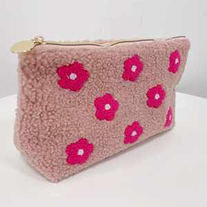 Bolsas de Maquillaje de Terciopelo de Cordero para Mujer, Bolsa de Aseo de Tela de Felpa, Linda Bolsa de Cosméticos de Peluche - Product Image 6