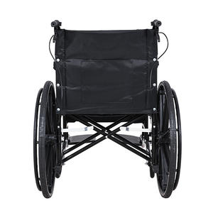 Fauteuil roulant manuel léger pliable à siège bas avec roues intégrées à siège souple pour personnes âgées handicapées - Product Image 6