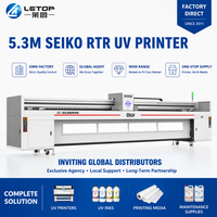 Imprimante jet d'encre grand format LETOP Factory 5,3 m pour bannières vinyles, machine d'impression UV grand format à solvant