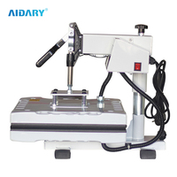 Presse à chaud à sublimation de conception rotative à 360 degrés avec régulation de pression de thermomètre séparée pour plaque chauffante supérieure et inférieure