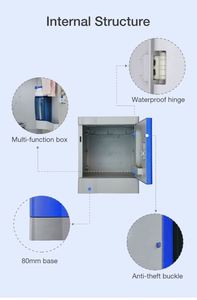 Hot Sale Modern ABS Plastic 9-Door Waterproof Key <b>Lock</b> <b>Portable</b> Eco-Friendly Outdoor Storage Locker - Product Image 3