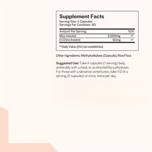 อินโนซิทอลและดี-ชิโระโนทอลิทอลผสมผสานความสมดุลของฮอร์โมนเพศหญิงและการสนับสนุนรังไข่ | แคปซูลทอ <span class=keywords><strong>B8</strong></span>ิทอล - Product Image 2