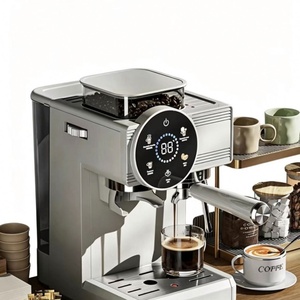 Máquina de Espresso Italiana Profesional con Espumador de Leche Automático, Máquina de Espresso, Cappuccino y Latte para Oficina y Hogar, Café Molido - Product Image 4