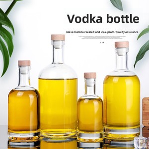 Bouteille <span class=keywords><strong>de</strong></span> spiritueux étranger en verre transparent épaissi, vide, 500 ml, pour <span class=keywords><strong>liqueur</strong></span> <span class=keywords><strong>de</strong></span> prune verte, vente en gros Xuzhou JC-<span class=keywords><strong>43</strong></span> - Product Image 1