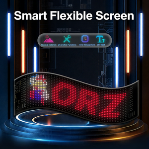 Écran souple LED Bluetooth pour voiture, autocollant adhésif haute définition, affichage LED intelligent flexible avec animation clignotante « Devil » - Product Image 4