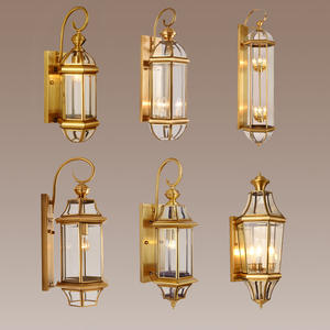 Moderne Luxus-Wandleuchten aus Messing und Kupfer mit Glas für Zuhause und Restaurants – LED-Beleuchtung für den Außenbereich und Wanddekoration - Product Image 4