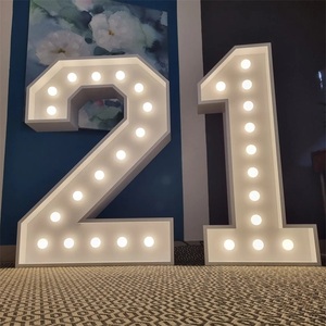 Tùy chỉnh 3 ft/4 ft/5 ft marquee số logo <span class=keywords><strong>Led</strong></span> Logo sinh nhật trang trí marquee chữ khổng lồ ánh sáng lên Neon marquee thư - Product Image 6
